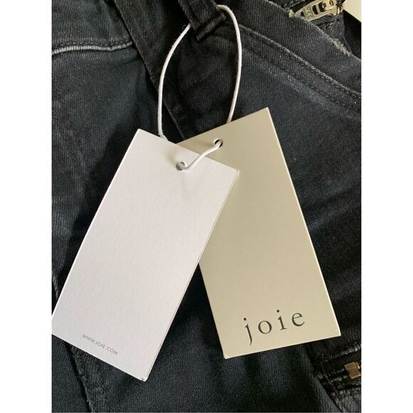 Joie Denim Park Skinny E Mid-Rise Jeans in Noir Black Size 29 - Picture 10 of 12